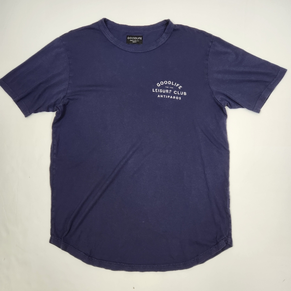 Goodlife Leisure Club Antiparos Short Sleeve Cotton Modal Blend Crew Neck Tee M